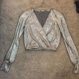 Metallic crop top